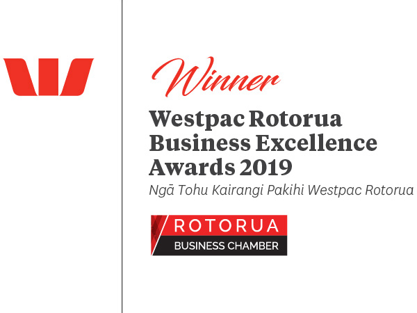 Winning the 2019 Westpac Rotorua Business Awards – Excellence in the Service Sector